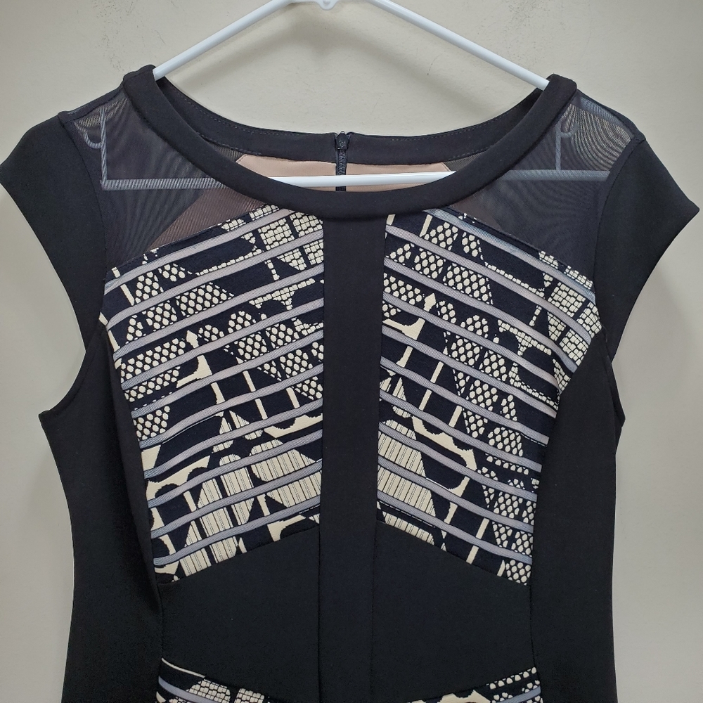 Joseph‎ Ribkoff black tan sheath dress - Picture 6 of 13